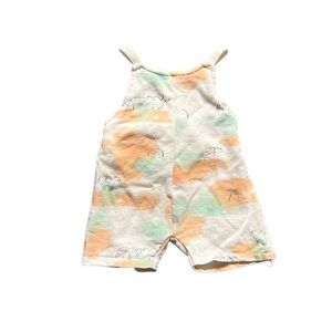 Zara safari print shortalls 6-9 months